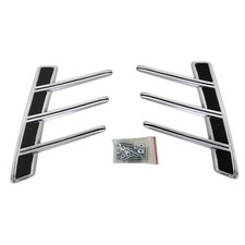 Rear Driver and Passenger Side Quarter Panel Trim Ornaments for Ford Mustang 66 