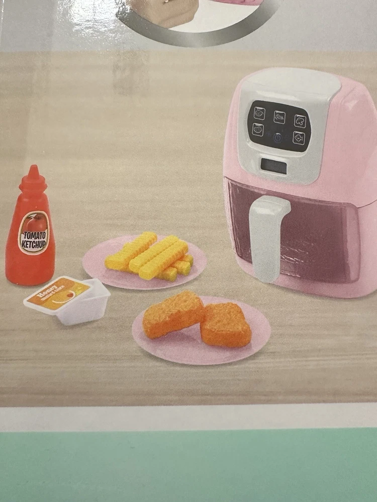 Air Fryer for Kids Kitchen Toys Chef Pretend Play Set Cooking Game with Fries Air Fryer for Kids Kitchen Toys Chef Pretend Play Set Cooking Game with Fries