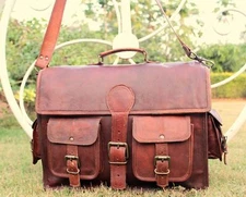 Bag Leather Men Handbag Shoulder Briefcase Messenger Business S Laptop Satchel