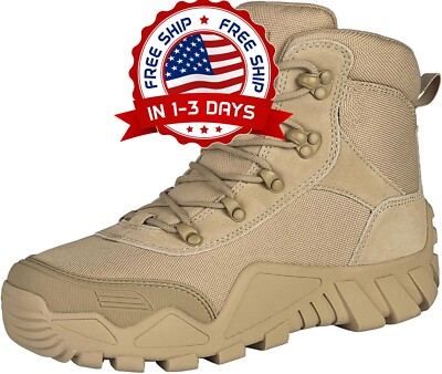 Botas tácticas militares impermeables para hombre para trabajo al aire libre NEW