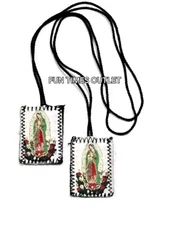 1 Pc Virgen De Guadalupe Escapulario Proteccion Our Lady Of Guadalupe Scapular 