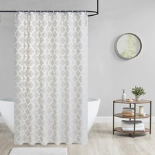 Shower Curtains Extra Long Waterproof Fabric Bathroom Shower Curtains 12 Hooks