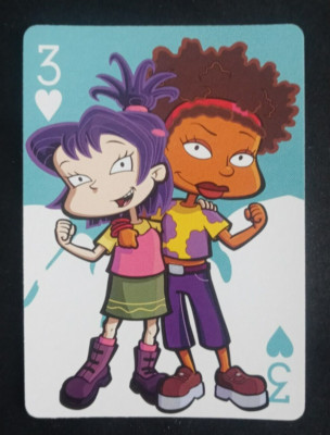 2004 Nick Nickelodeon Bicycle Playing Card Rugrats All Grown Up 3 Hearts
