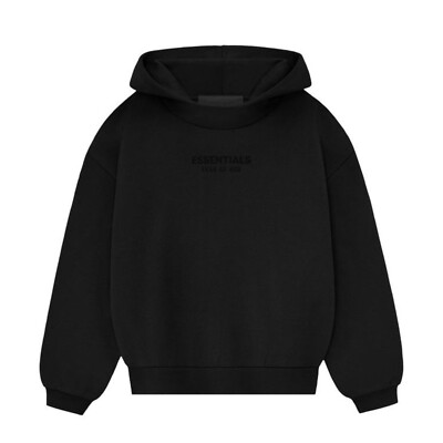 Fear of God Essentials Hoodie  Jet Black  (DM BEFORE PURCHASE!!!)
