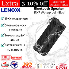 lenoxx ipx7 waterproof bluetooth speaker
