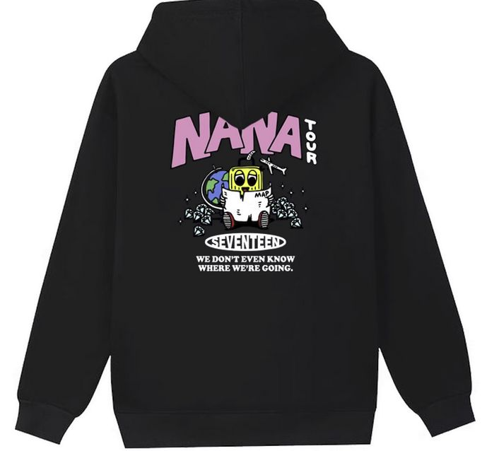 SEVENTEEN NANATOUR パーカー Lサイズ SEVENTEEN Nana Tour 2024 Zip Up Hoodie Size S Official With