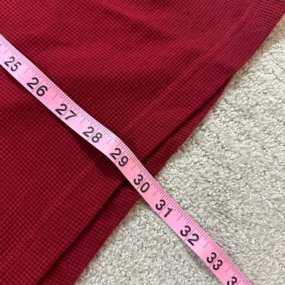 ALTRA Camicia manica lunga Hurley Waffle vintage rossa e grigia