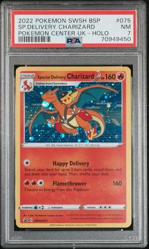PSA 7 Pokemon Special Delivery Charizard SWSH075 Promo Pop 697