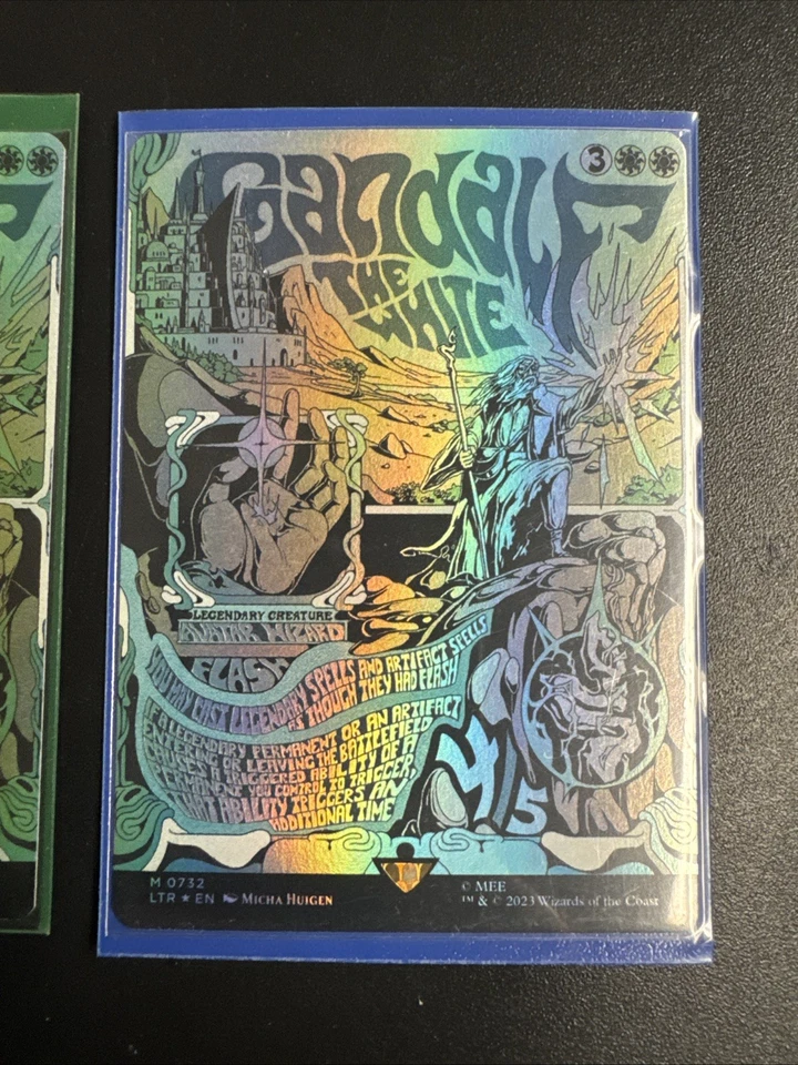Gandalf the White Poster Foil NM LOTR Mtg - Image 2 of 3