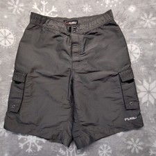 FUBU The Collection Vtg 90s Shorts Dark Gray Men's Sz 34 Baggy