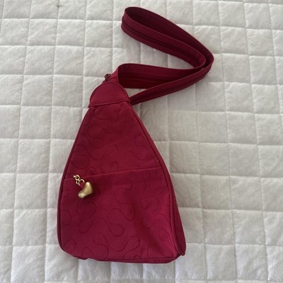 Nina Ricci Deci Dela Mini Backpack Womens Small Pink Heart Charm Sling Bag