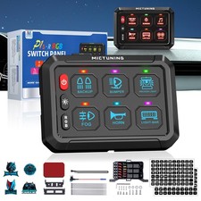 Rgb 6 Gang Switch Panel Onoff 12v24v Led Light Circuit Relay System Car Marine Rgb 6 Gang Switch Panel Onoff 12v24v Led Light Circuit Relay System Car Marine