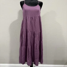 ANRABESS Women’s Spaghetti Strap Asymmetric Tiered Beach Maxi Dress