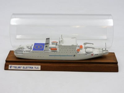 Teliri Elettra TLC cable laying ship promotional model 19cm vintage model boat