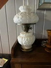 Vintage Fenton "Gone with the Wind" style lamp