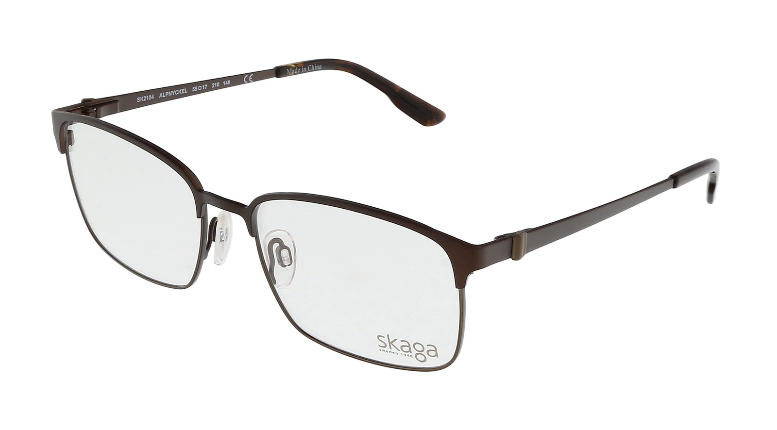 Skaga SK2104 ALPNYCKEL 210 BrownLight Brown Modified Rectangle Optical Frames 11590₽