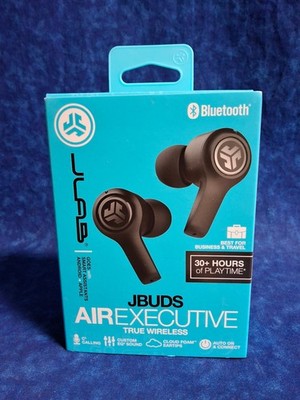 JLab JBuds Air Executive TRUE Wireless Bluetooth Earbuds W Charging Case - Black