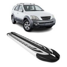 Trittbretter Seitenschweller Seitenbretter für Kia Sorento 2002-2009 Alu Grau