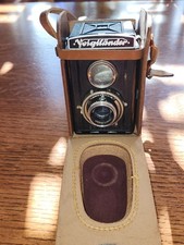 Voigtlander Brillant Twin Lens Camera W/Original Leather Case - Excellent Cond.