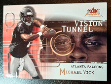 2001 FLEER FOCUS TUNNEL VISION #5 - MICHAEL VICK - ATLANTA FALCONS CARD
