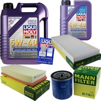 Inspektionskit Filter Liqui Moly ÖL 6L 5W-40 FüR Peugeot 807 E 2.2 Hdi 2.0