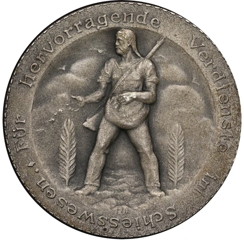 Switzerland - 1928 "Swiss Shooting Society" Silver Medal - NGC MS65 - STUNNING