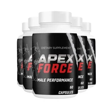 5-Pack Apex Force for Men Capsules – ApexForce Male Health Support -300 Capsules