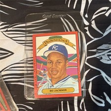 Donruss 1989 Diamond Kings Bo Jackson RARE ERROR card 4 visible errors 