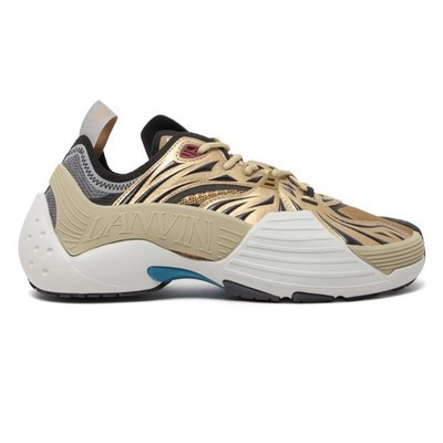 Lanvin Flash-X Mesh Sneaker Low Gold Multi
