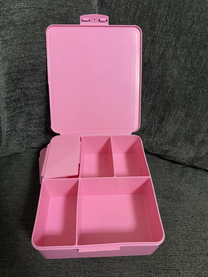 Lote de 2 cajas Pottery Barn Spencer Bento rosa usadas (5 compartimentos) Foto 2 de 4