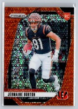 2024 Panini Prizm #350 Jermaine Burton Orange Disco Prizm