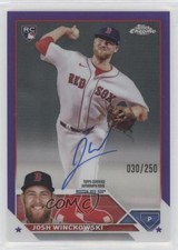 2023 Topps Chrome Update Purple Refractor /250 Josh Winckowski #RA-JWI Auto 14im