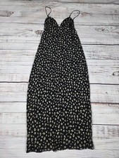 NWT Urban Outfitters Black Floral Midi Slip Dress, Size Medium 69