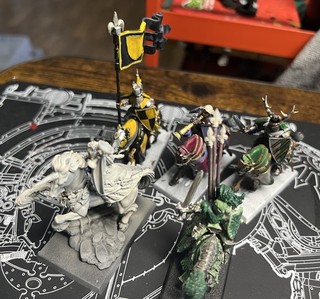 Warhammer Fantasy Vecchio Mondo Bretonnia Piccolo Lotto Cavaliere Verde Lady Duchard