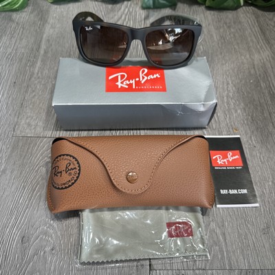 Ray-Ban Justin Matte Light Havana Frame Brown Gradient  Lenses RB4165 710/13 54