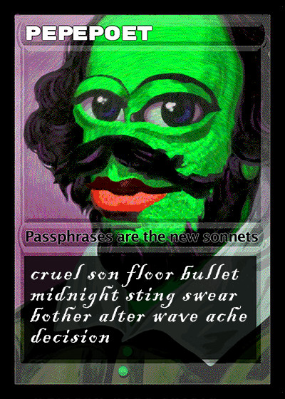 2017 PEPEPOET - Rare Pepe BTC Counterparty