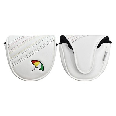 PRG Originals Arnold Palmer Track Mallet Putter Headcover - Magnet Closure,White