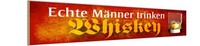 Holzschild 10X46 Cm Echte MäNner Trinken Whiskey Frauen Deko Geschenk Holz Schil
