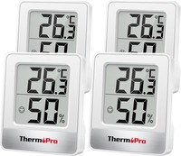 Thermopro TP49W-4 Thermo-Hygrometer Digital Raumthermometer 4 StüCk Smiley