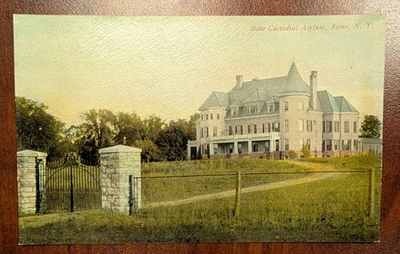 #ad State Custodial Asylum Rome NY Antique Postcard – Undivided Back c. 1905 $10.00