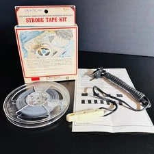 VINTAGE AUDIOTEX STROBE REEL TAPE KIT - Player/Recorder Speed Adjust Tool - EX