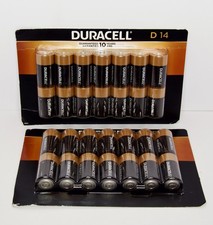 Duracell D 1.5V Coppertop Alkaline D14 Batteries 14 Count New