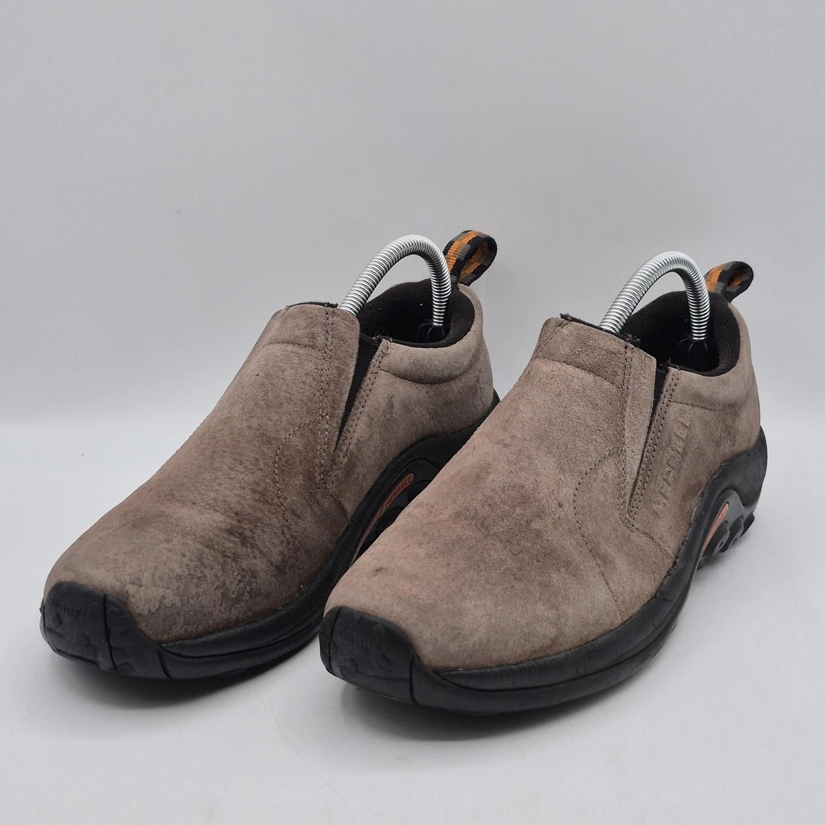 Merrell Jungle Moc Men\'s 14 Dusty Olive Suede Slip On Shoes Casual Loafers EUC Merrell Leather Upper Casual Shoes Jungle Moc for Men for  main image 4
