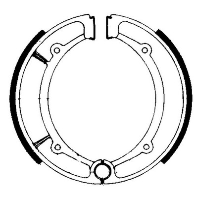 FERODO FSB736 Bremsbacken Für Yamaha YFM FW KODIAK 400 1993-1998