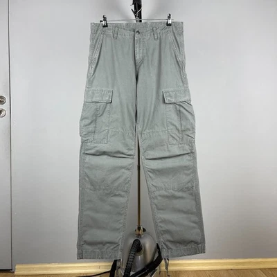 Carhartt WIP Herren Grau Ripstop Cargo Hose Größe 32x32 - Bild 1 von 4