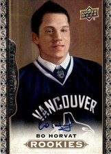 2014-15 Upper Deck Masterpieces Signatures Bo Horvat Auto Vancouver Canucks #174