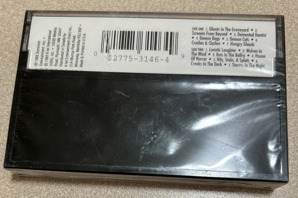 Screeches, Clanks & Howls Chilling Halloween Sound Effects Cassette Tape New ‘93 - Image 2 of 4