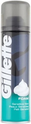 Gillette Classic Sensitive Skin Men Shaving Foam Irritation Protection 200ml