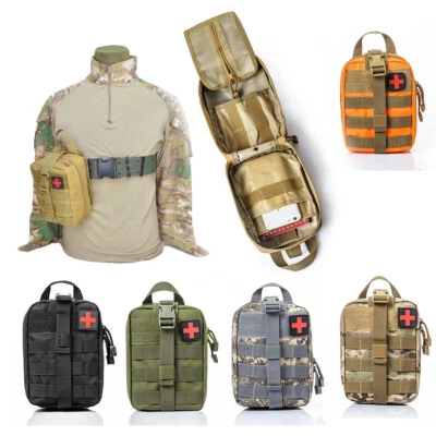 Tactical Pouch Military Medical First Aid Rip-Away Utility Bag