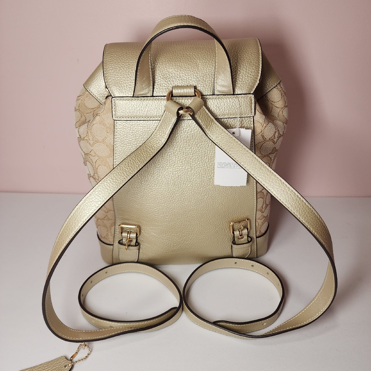 NWT Coach CF386 Dempsey Drawstring Backpack Jacquard  display picture 1